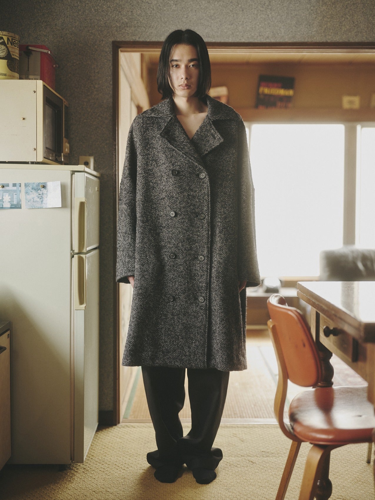 Wooling Tweed Double Short Coat