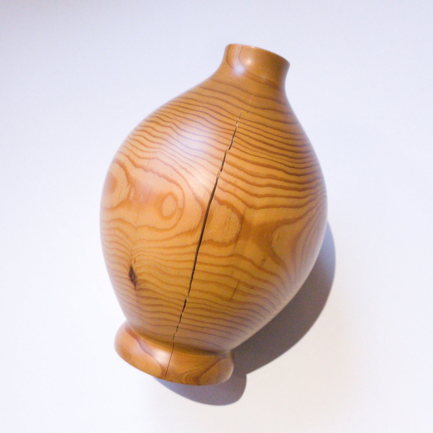 Wooden vase