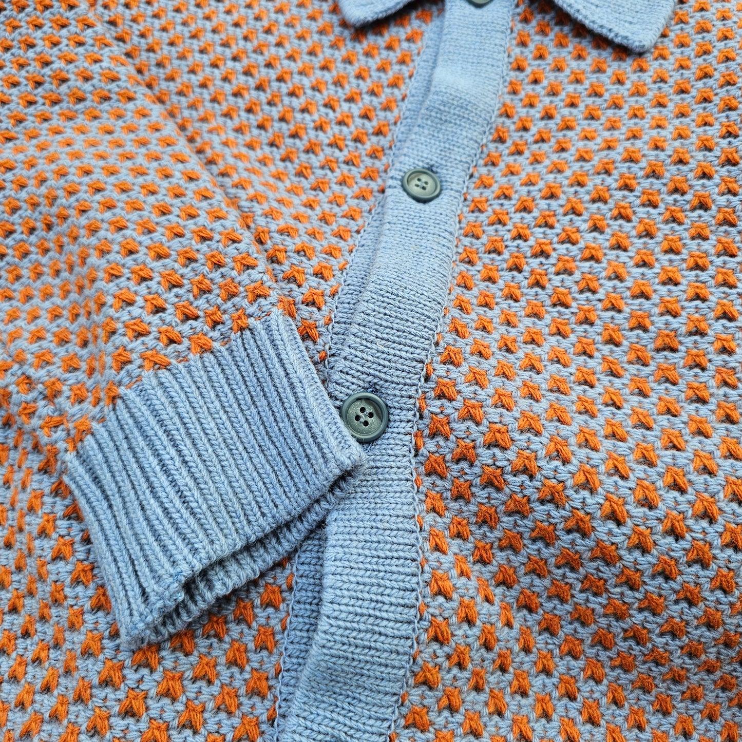 Jacquard knitted cardigan