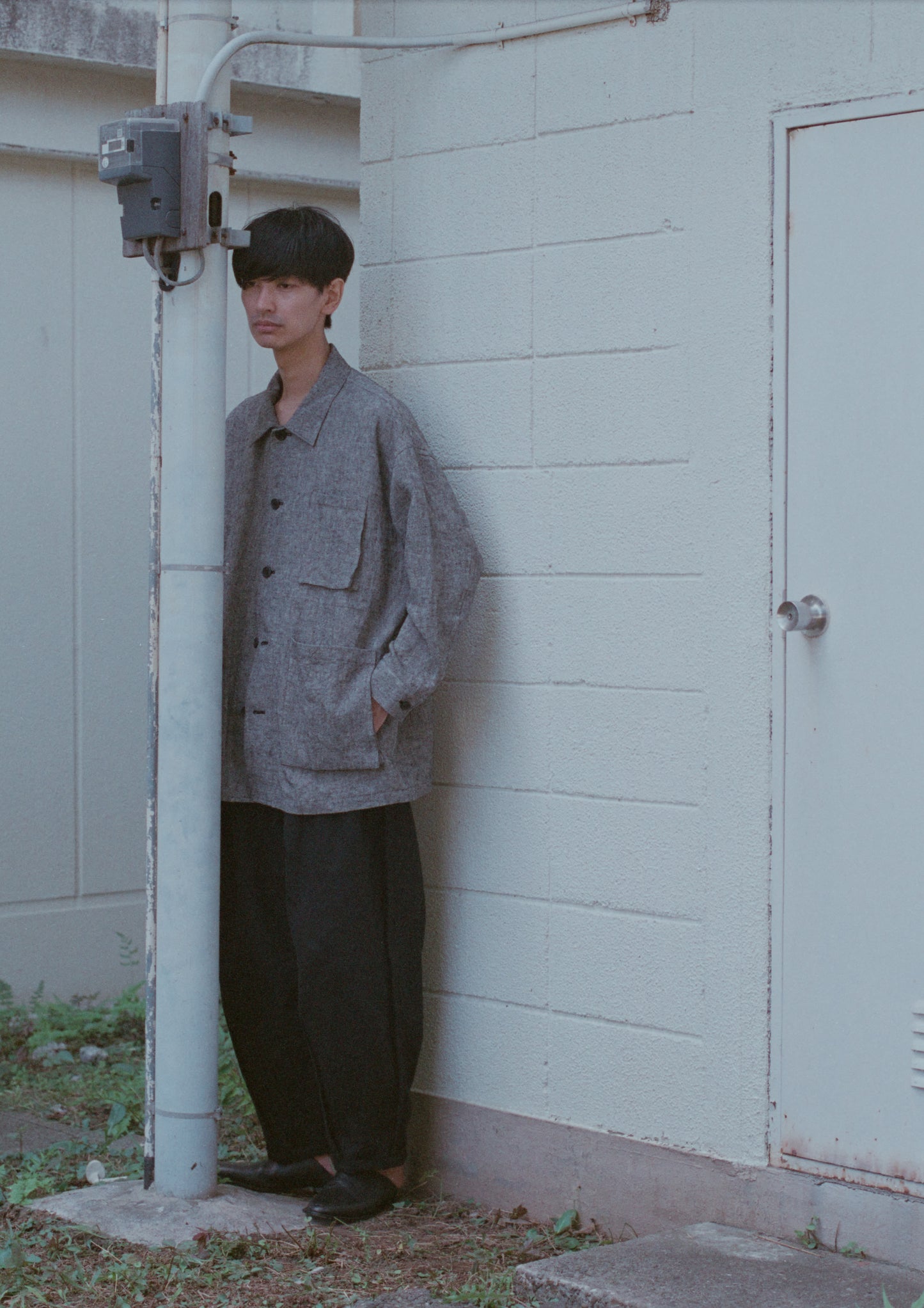 Linen chambray coverall