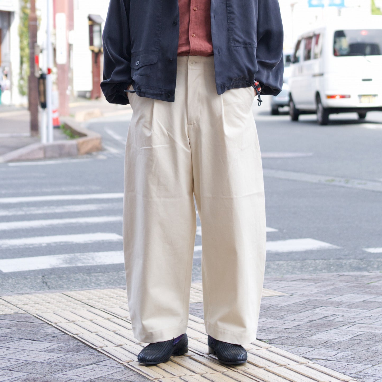 HW wide trousers - Duck