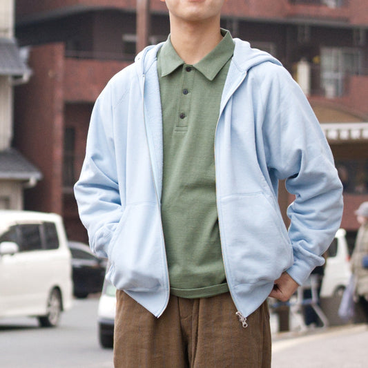 Raglan Sleeve Hoodie - Sky Blue