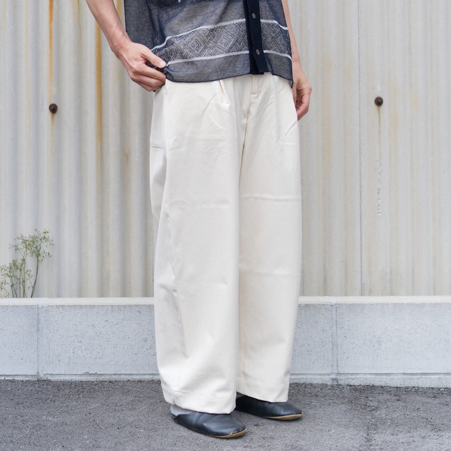 HW wide trousers - Duck