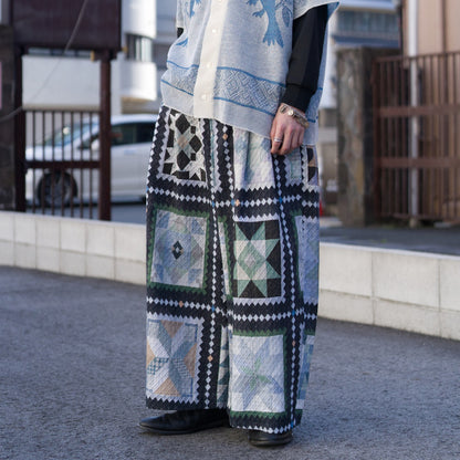 Jyunreika trouser - Mosaic quilt print