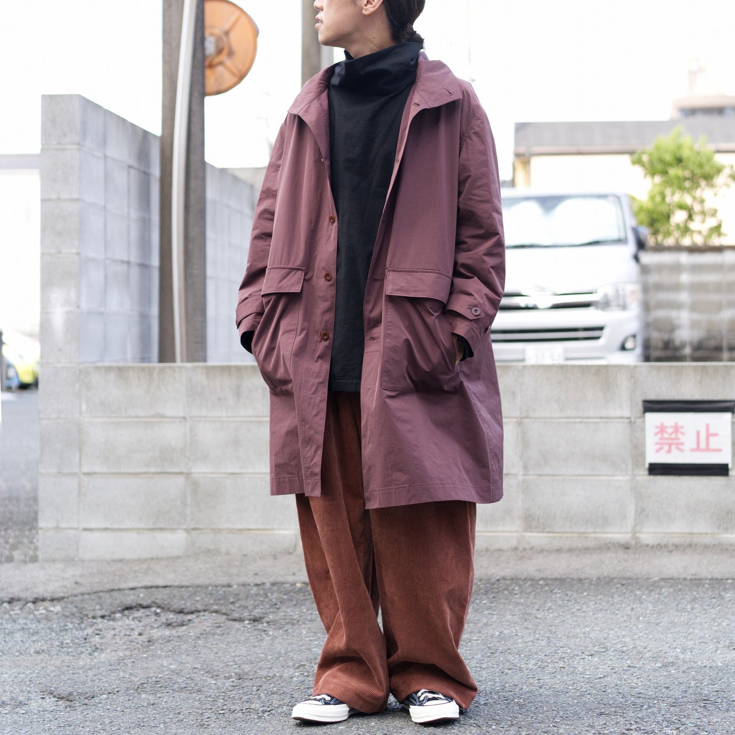 HW wide trousers - Corduroy