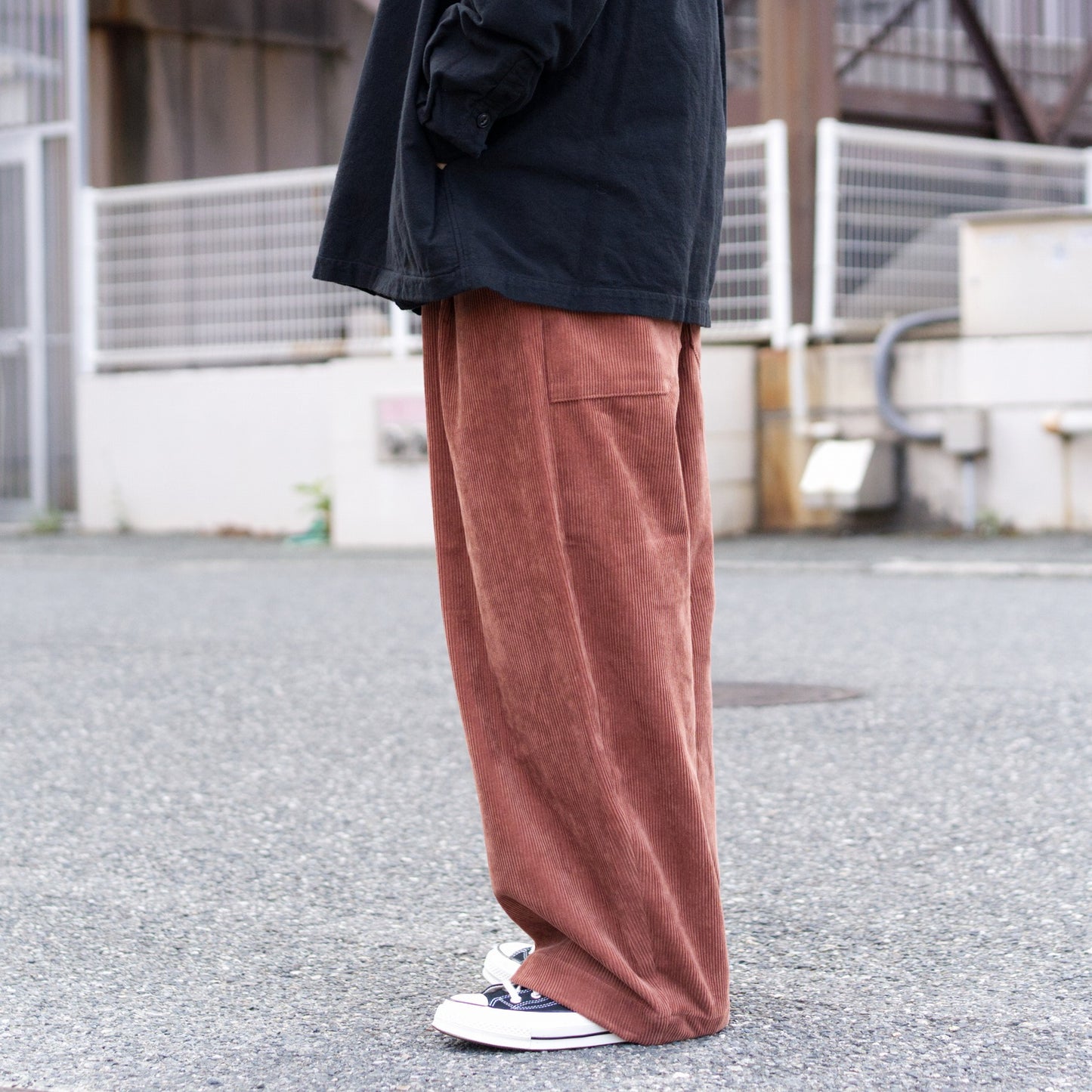 HW wide trousers - Corduroy