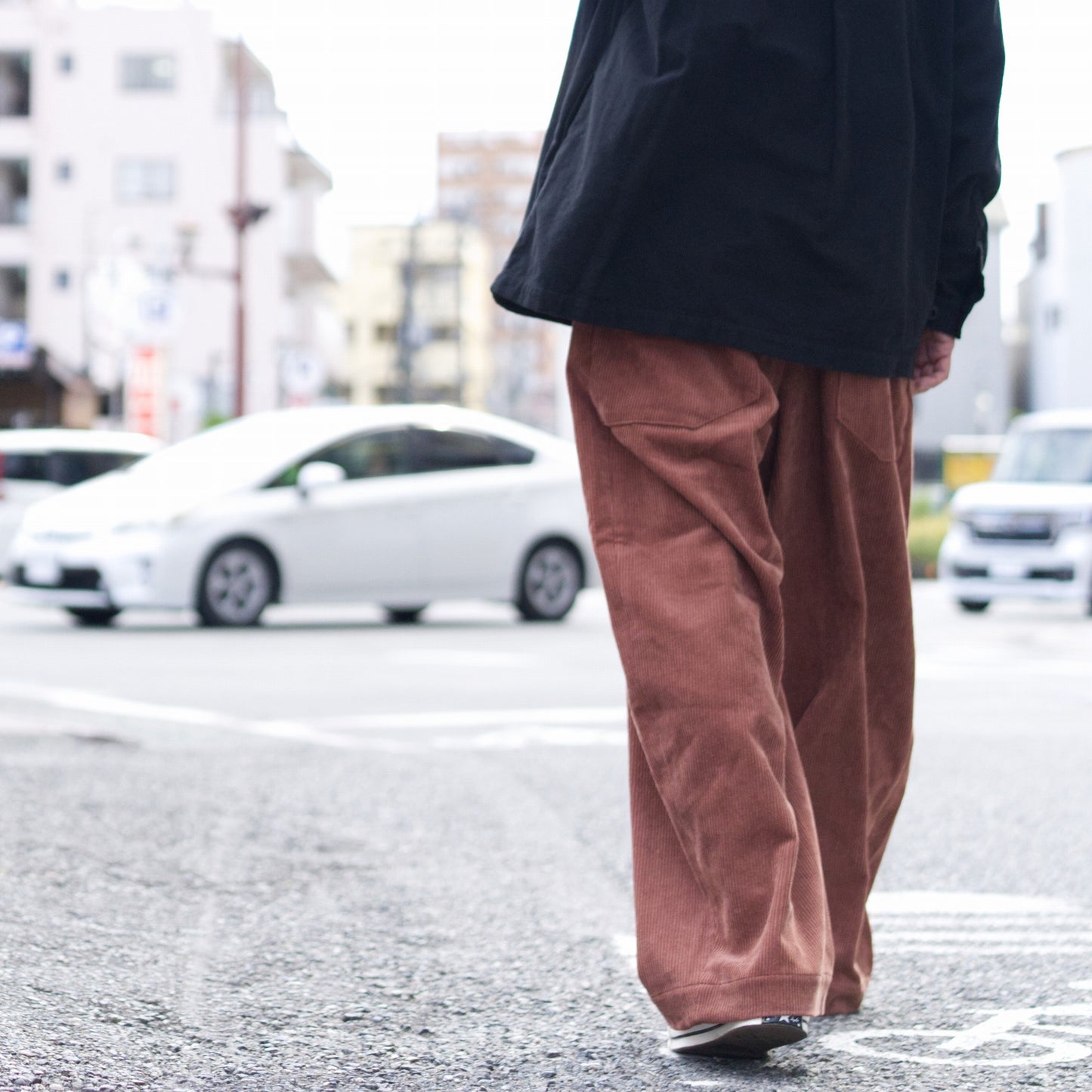 HW wide trousers - Corduroy