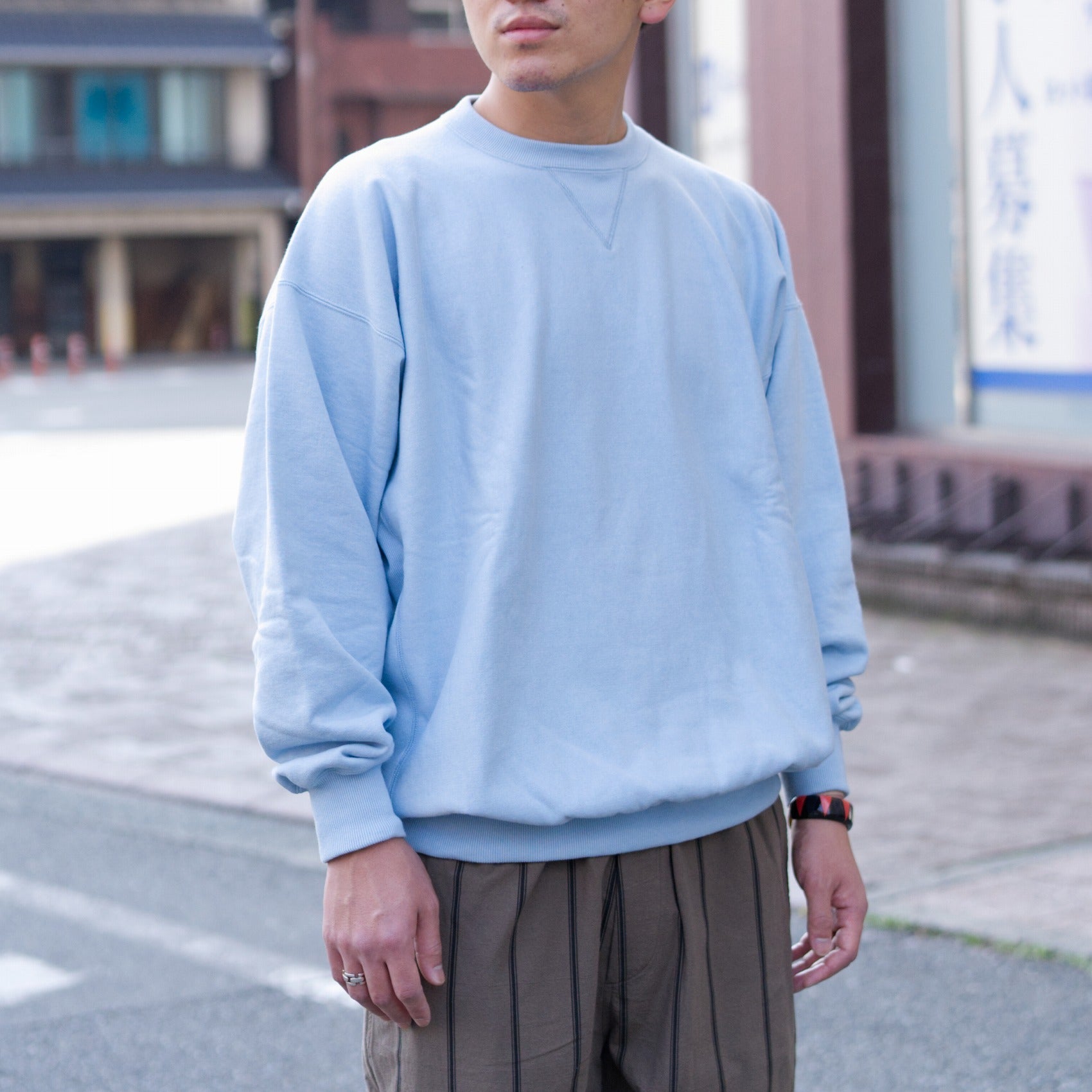 Classic Sports Sweater - Sky Blue