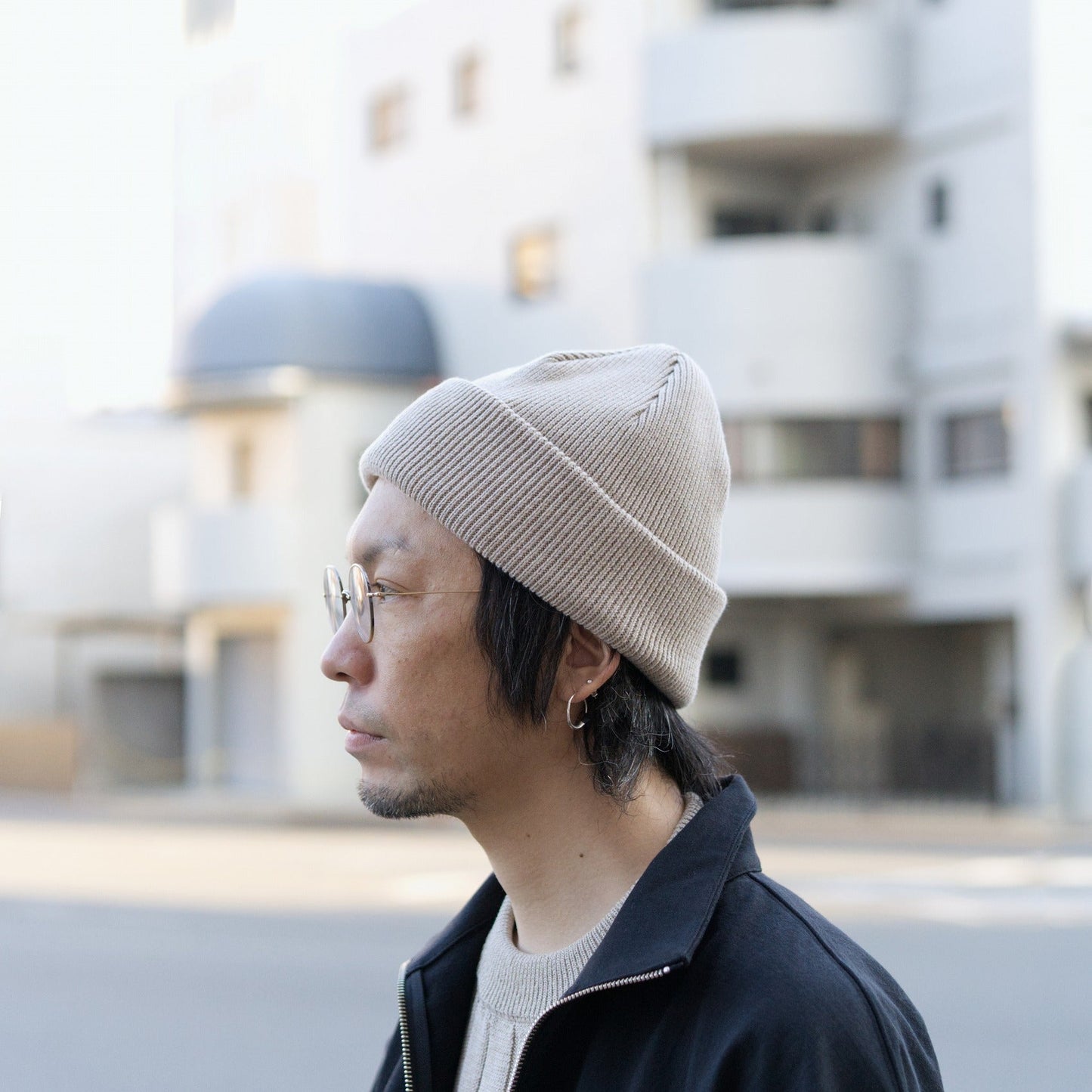 Knit Big Watch Cap - Cotton