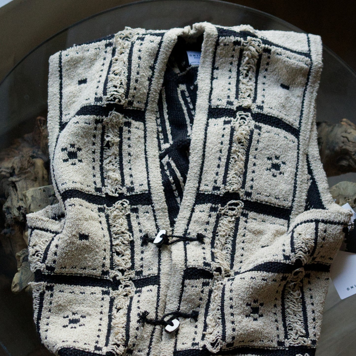 Blocked-Jacquard Vest