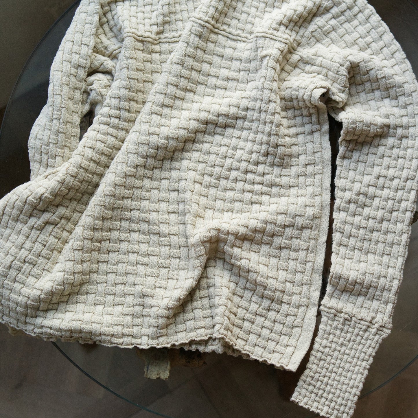 Cotton-boucle Basket Top