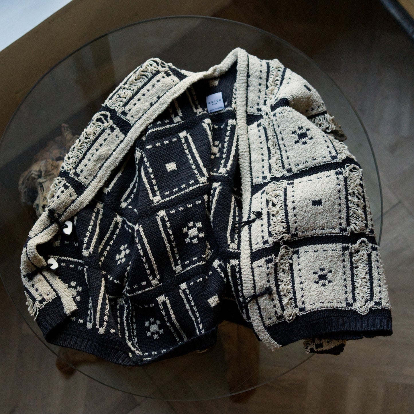 Blocked-Jacquard Jacket