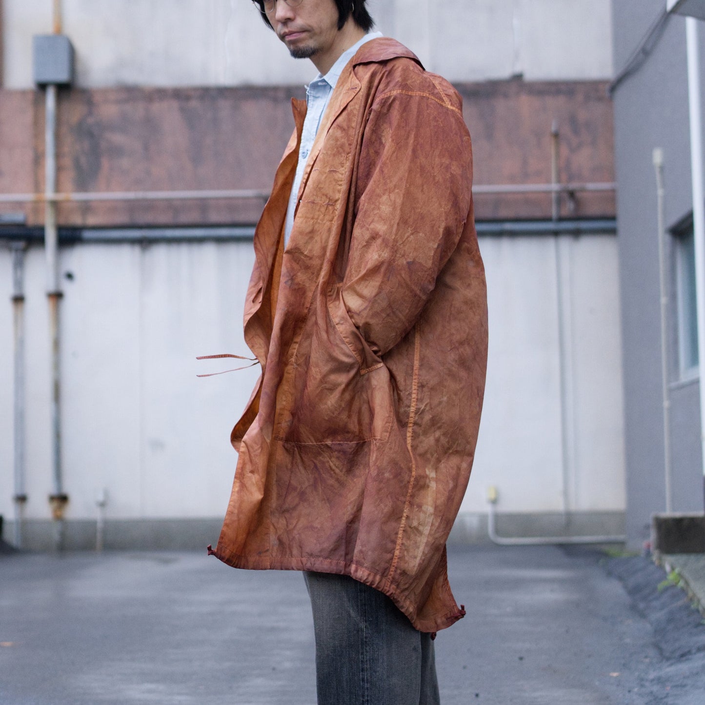 assimilate plants coat - aging traditional cloth