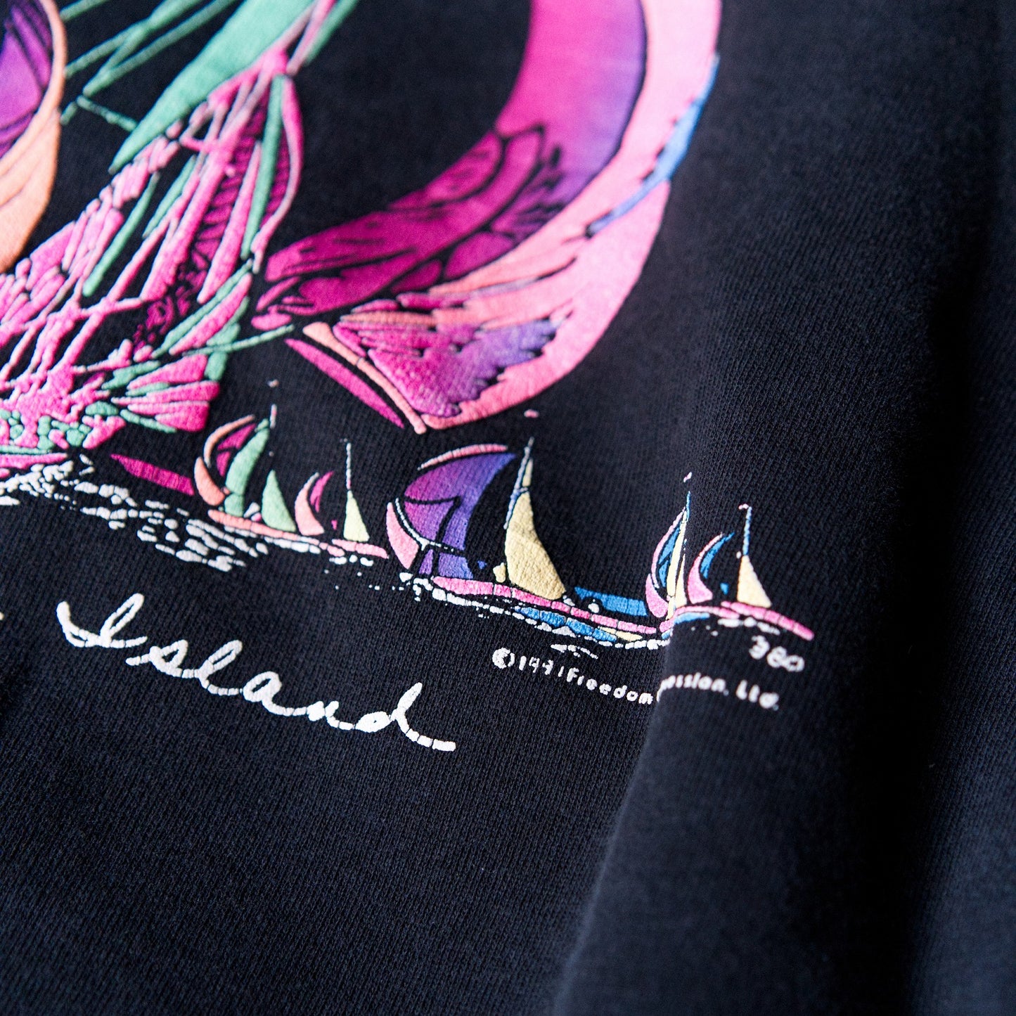 Black neon yacht sweat shirts