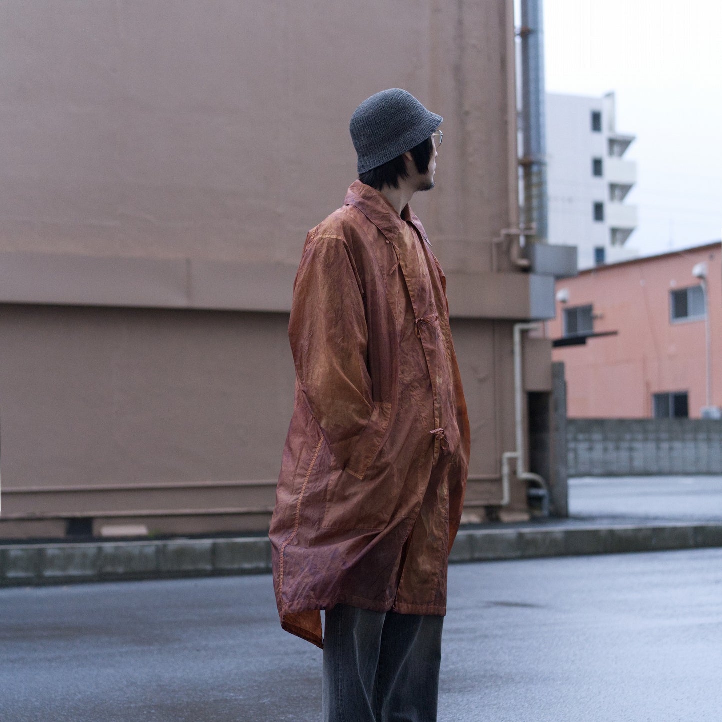 assimilate plants coat - aging traditional cloth