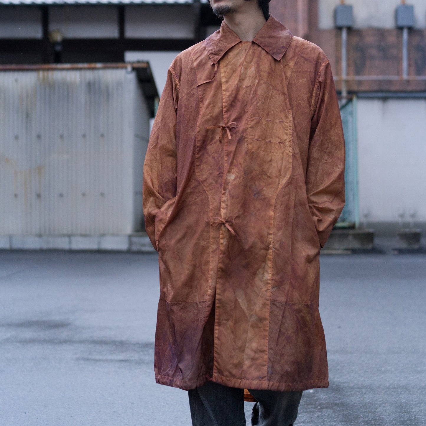 assimilate plants coat - aging traditional cloth