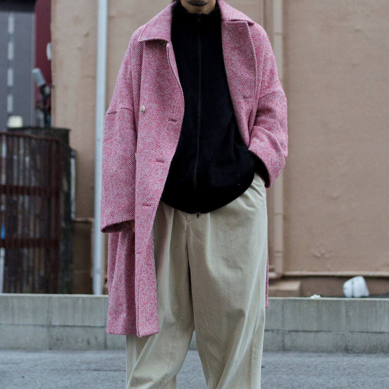 Wooling Tweed Double Short Coat