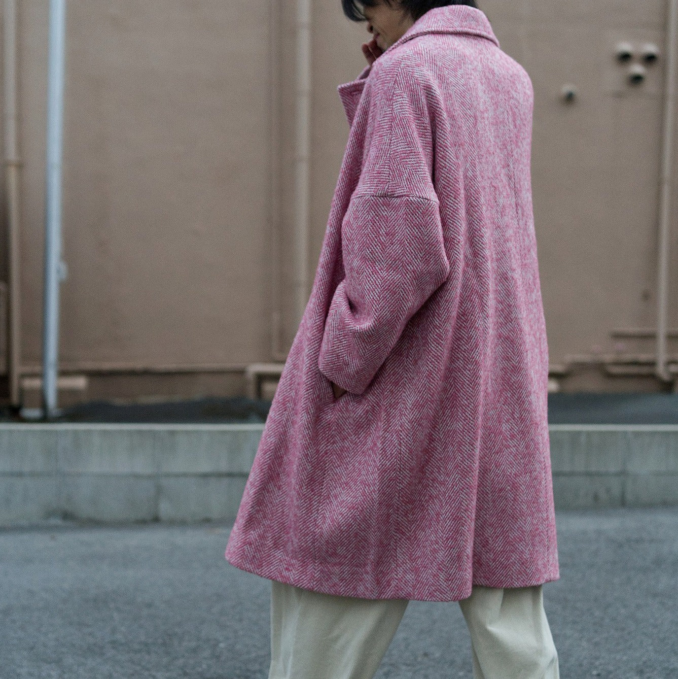 Wooling Tweed Double Short Coat