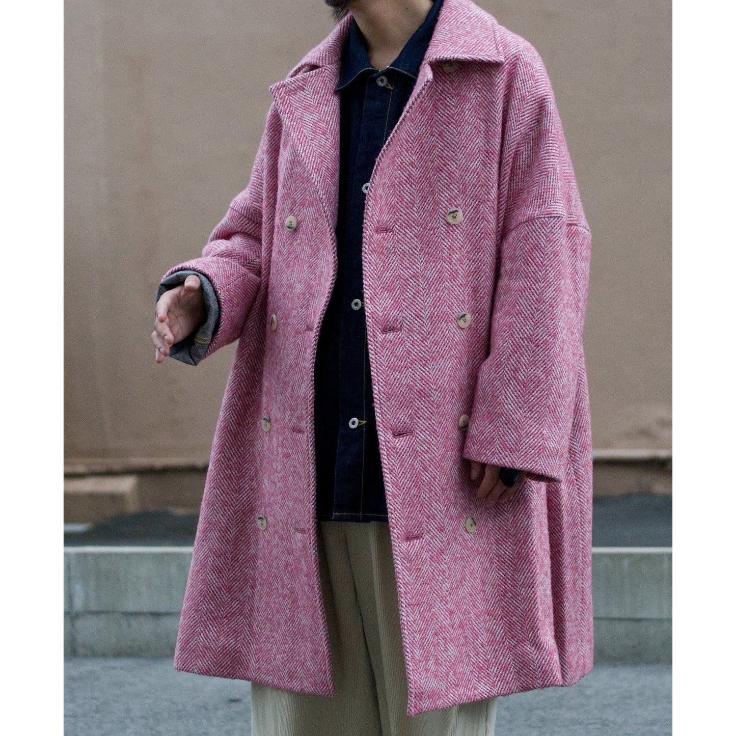 Wooling Tweed Double Short Coat