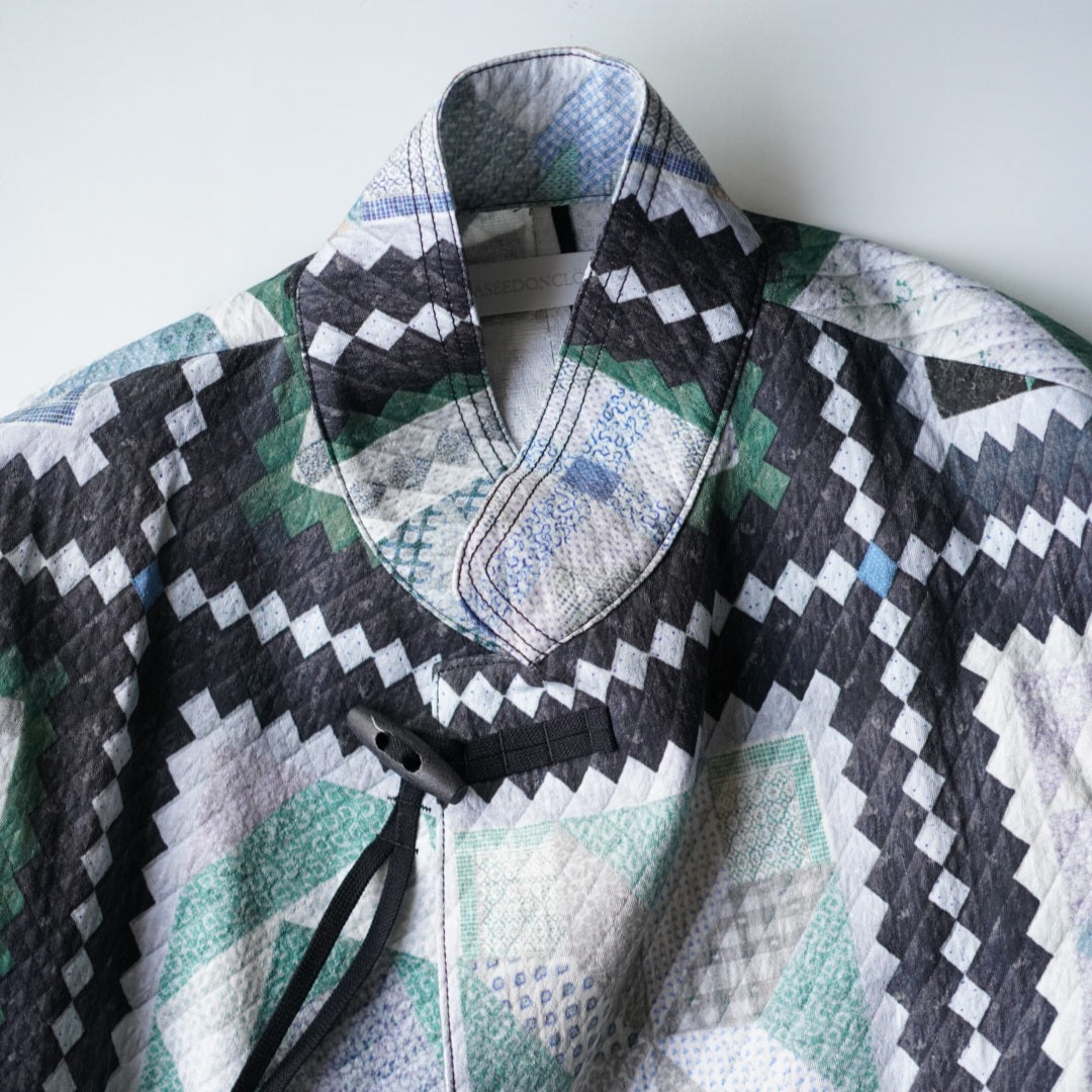 Windbreaker jacket - Mosaic quilt print