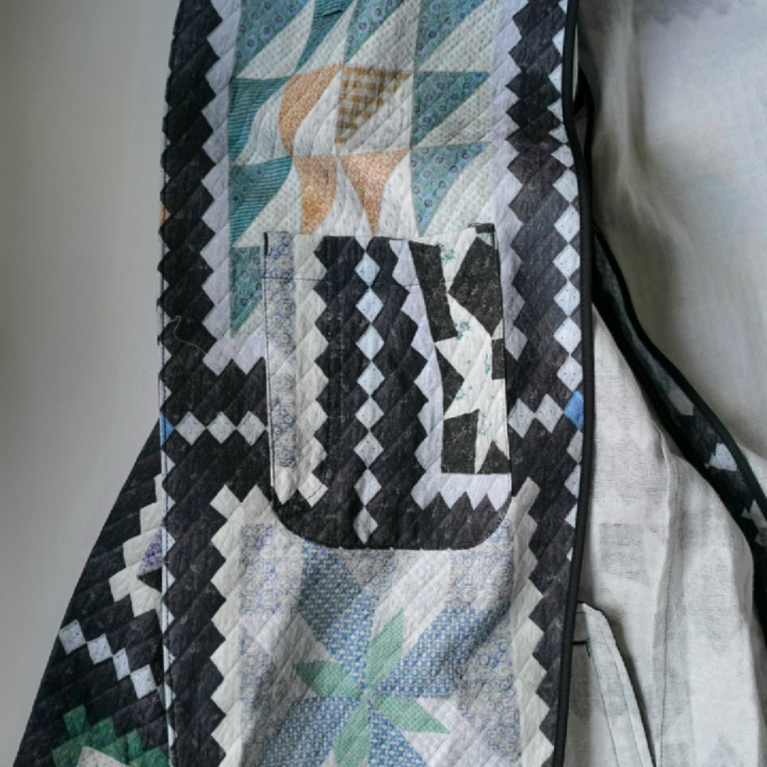 Windbreaker jacket - Mosaic quilt print