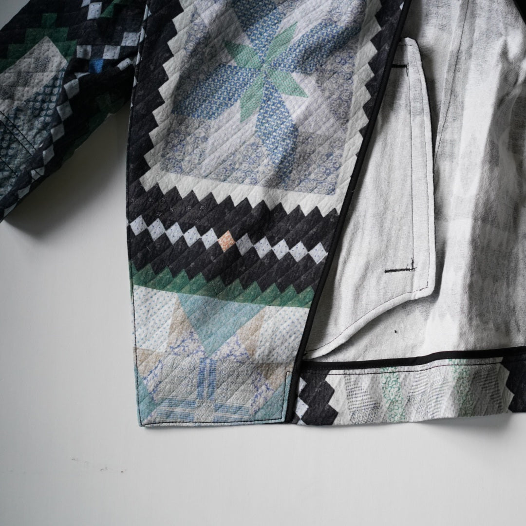 Windbreaker jacket - Mosaic quilt print