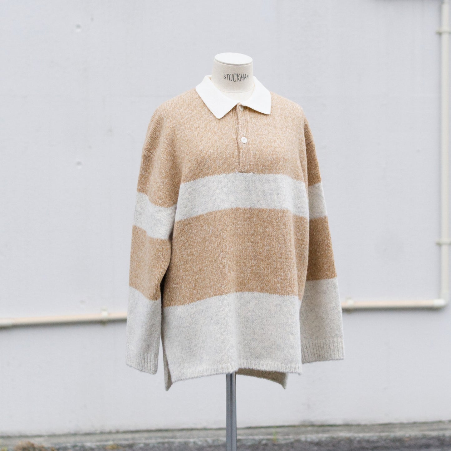 Blushed rugger knit
