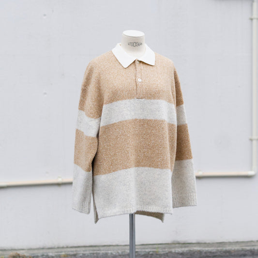 Blushed rugger knit