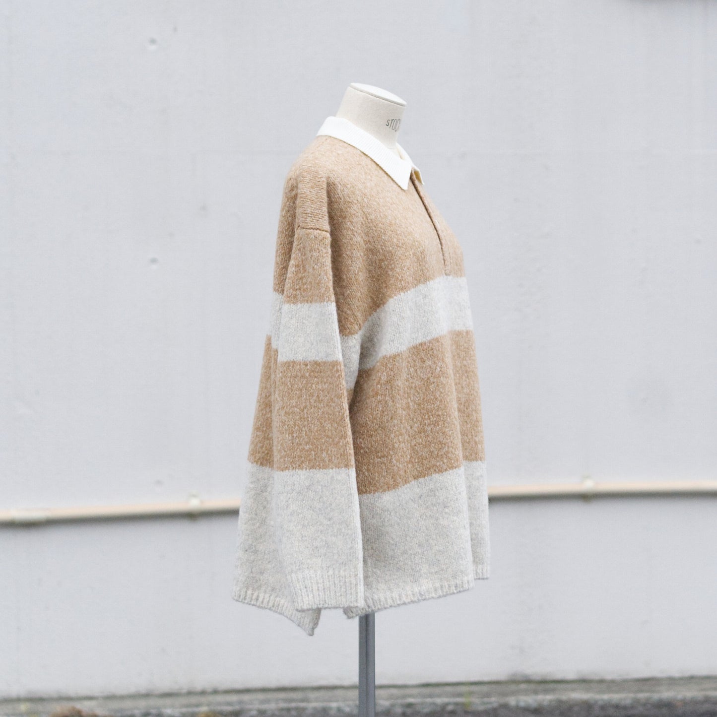 Blushed rugger knit
