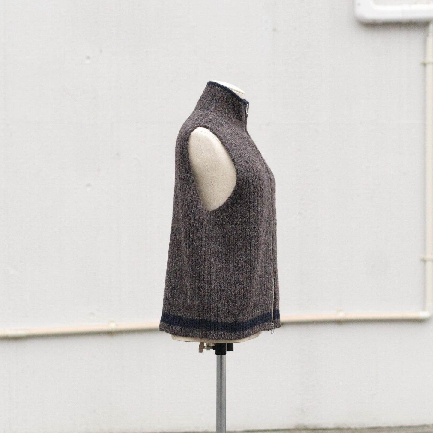 Blushed knit vest