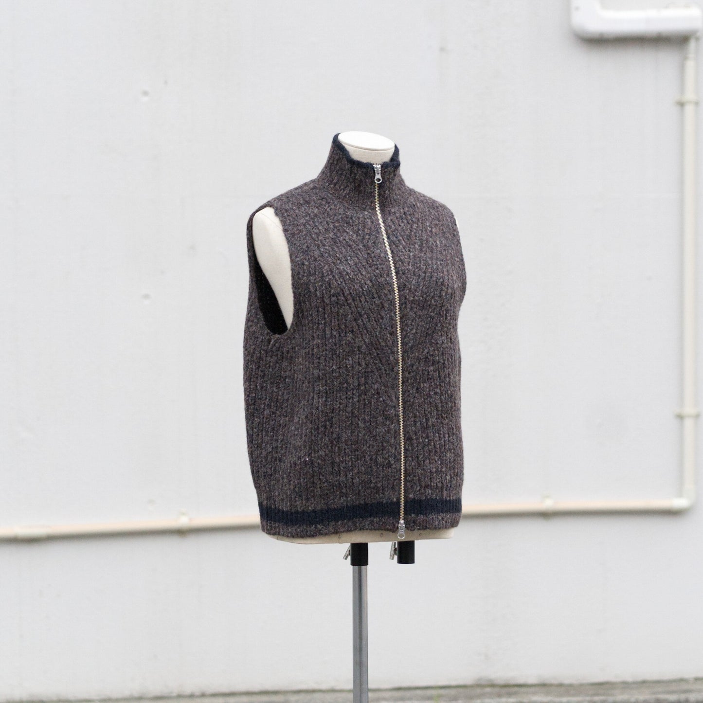 Blushed knit vest