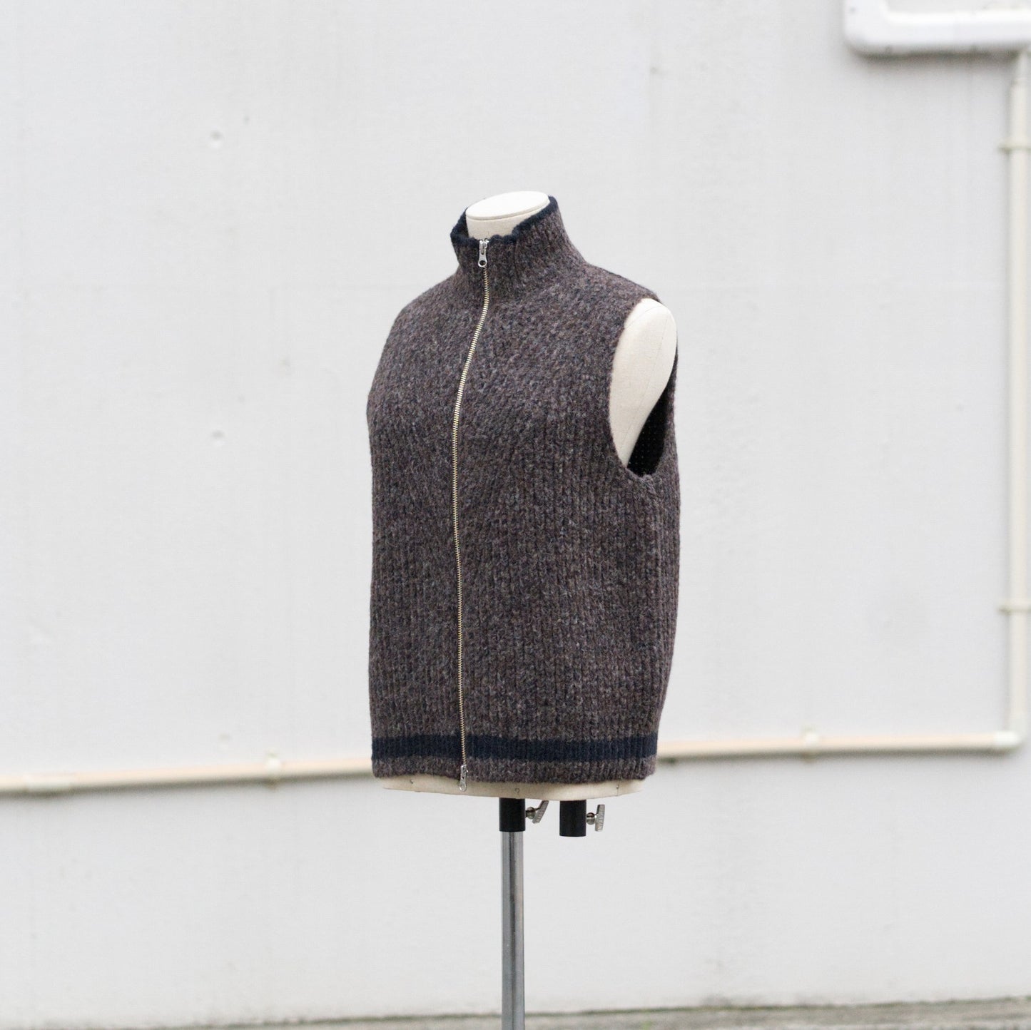 Blushed knit vest