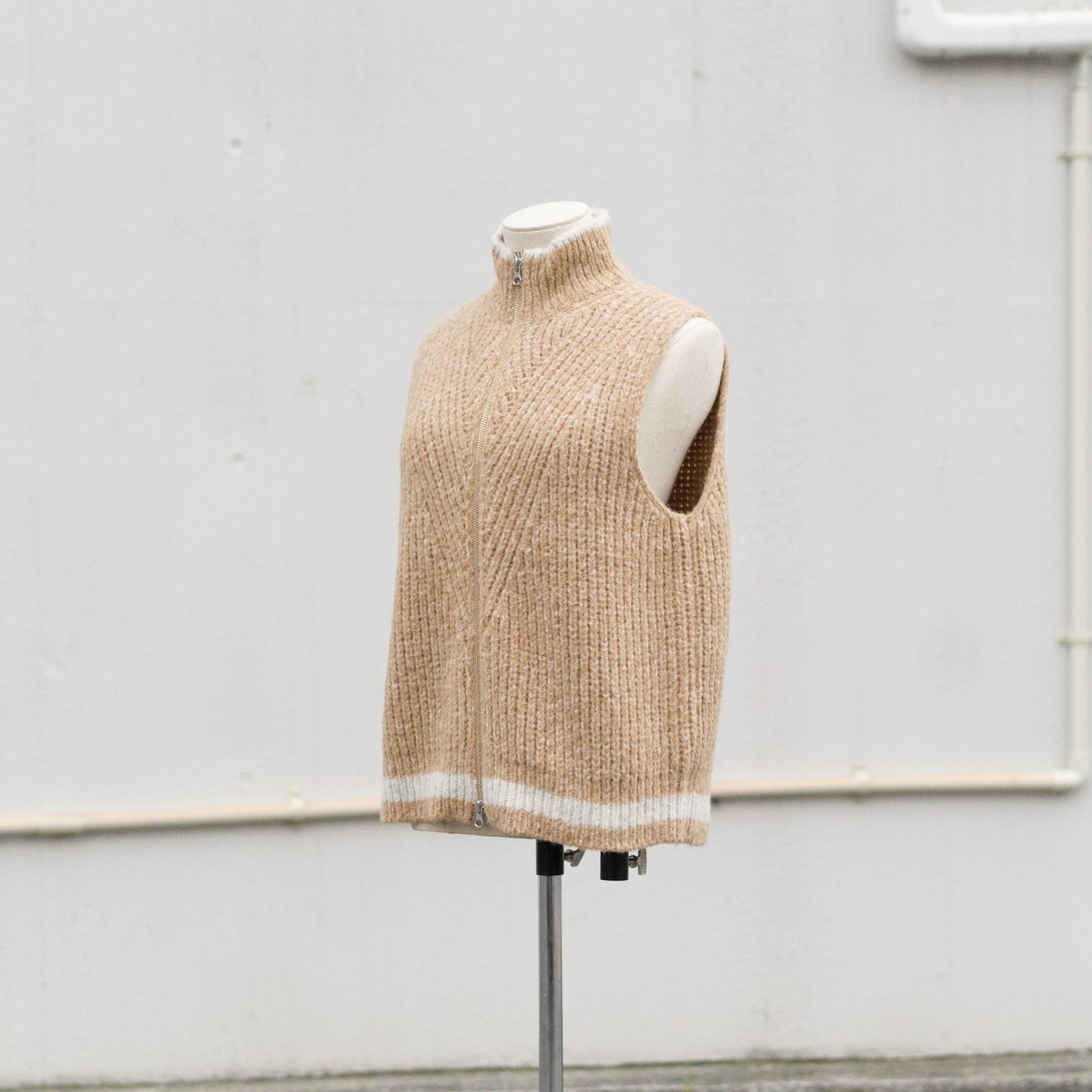 Blushed knit vest