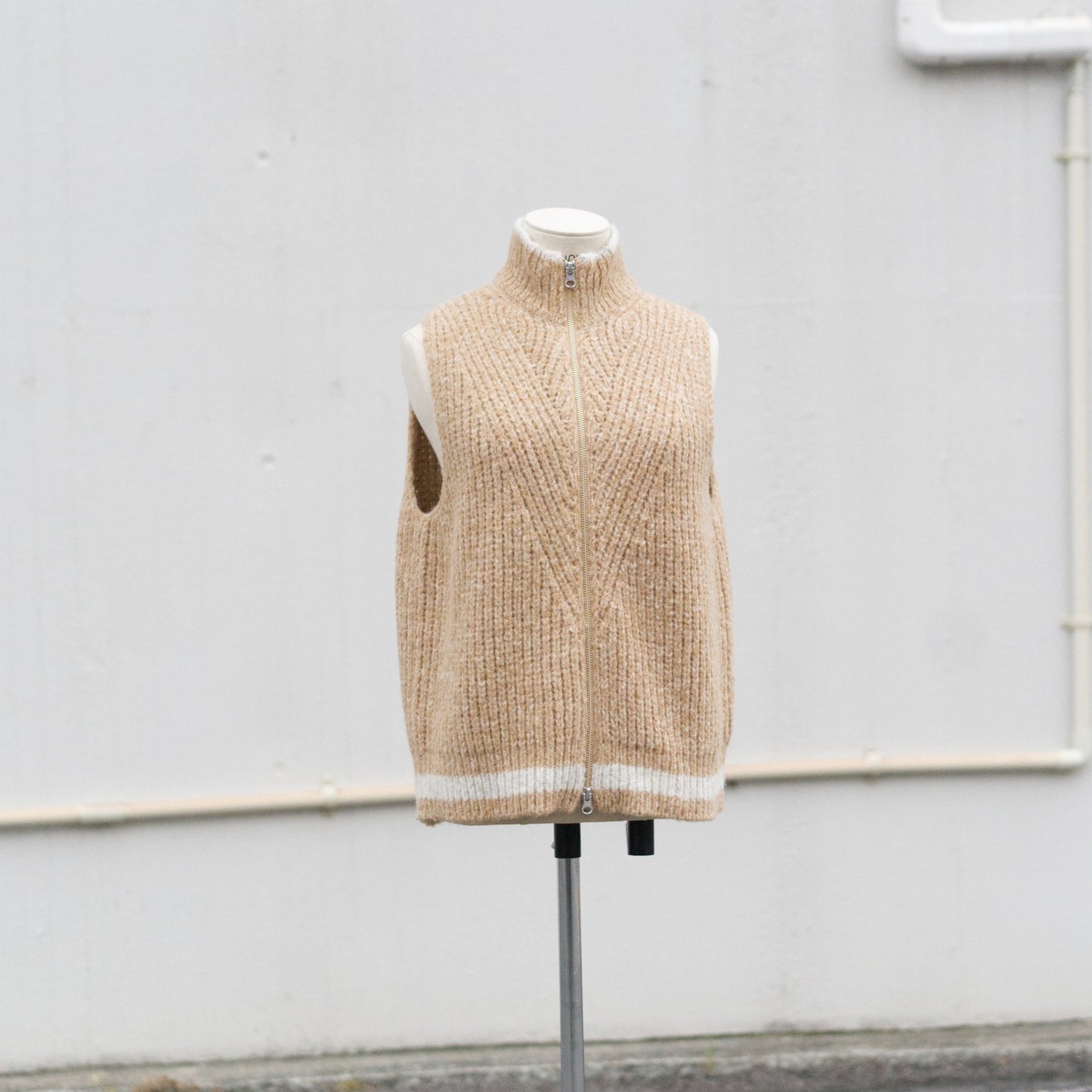 Blushed knit vest