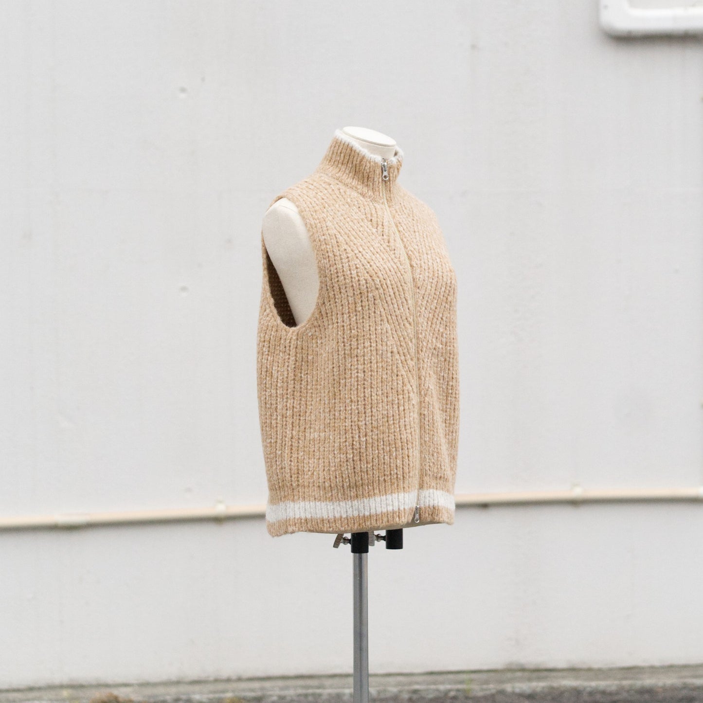 Blushed knit vest