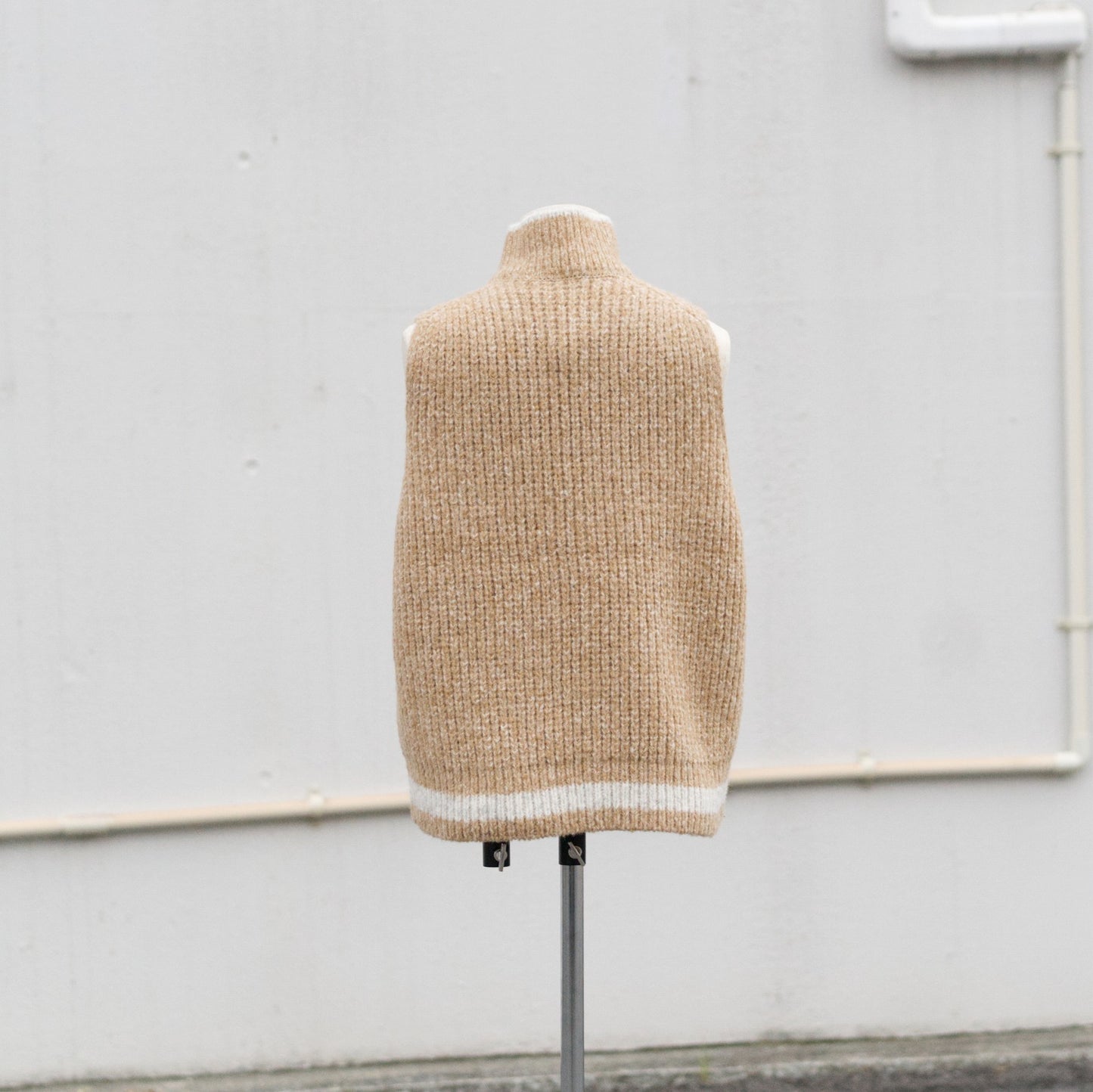 Blushed knit vest