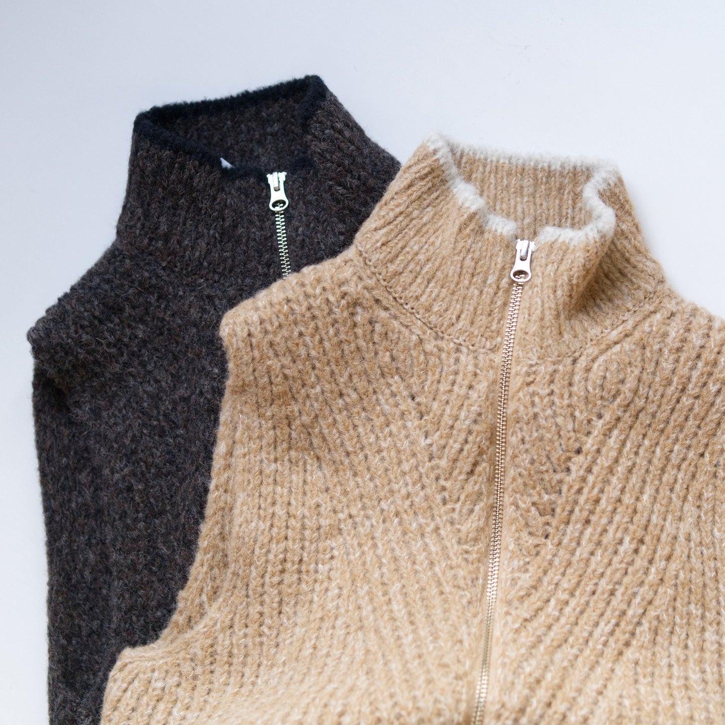 Blushed knit vest