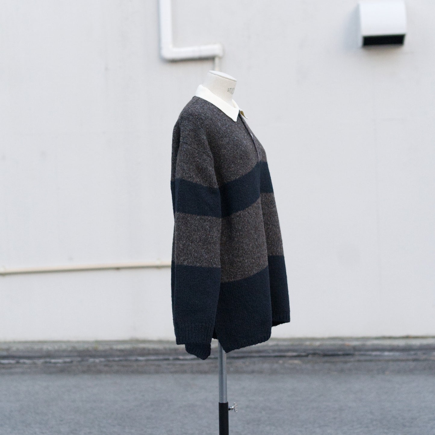 Blushed rugger knit