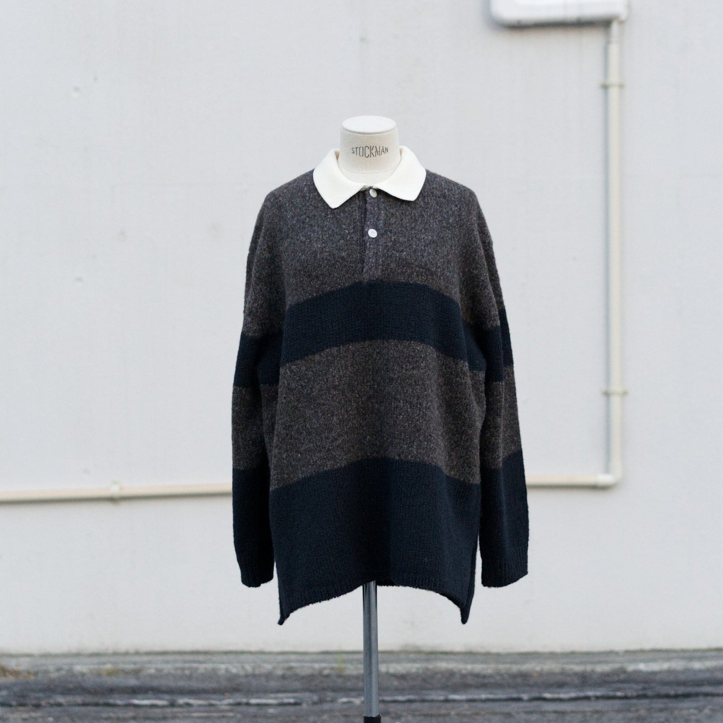 Blushed rugger knit