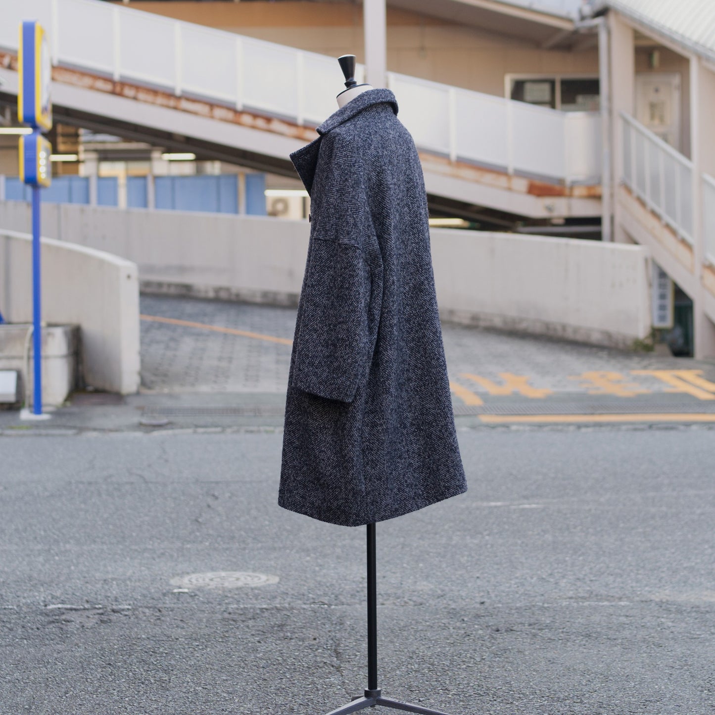 Wooling Tweed Double Short Coat