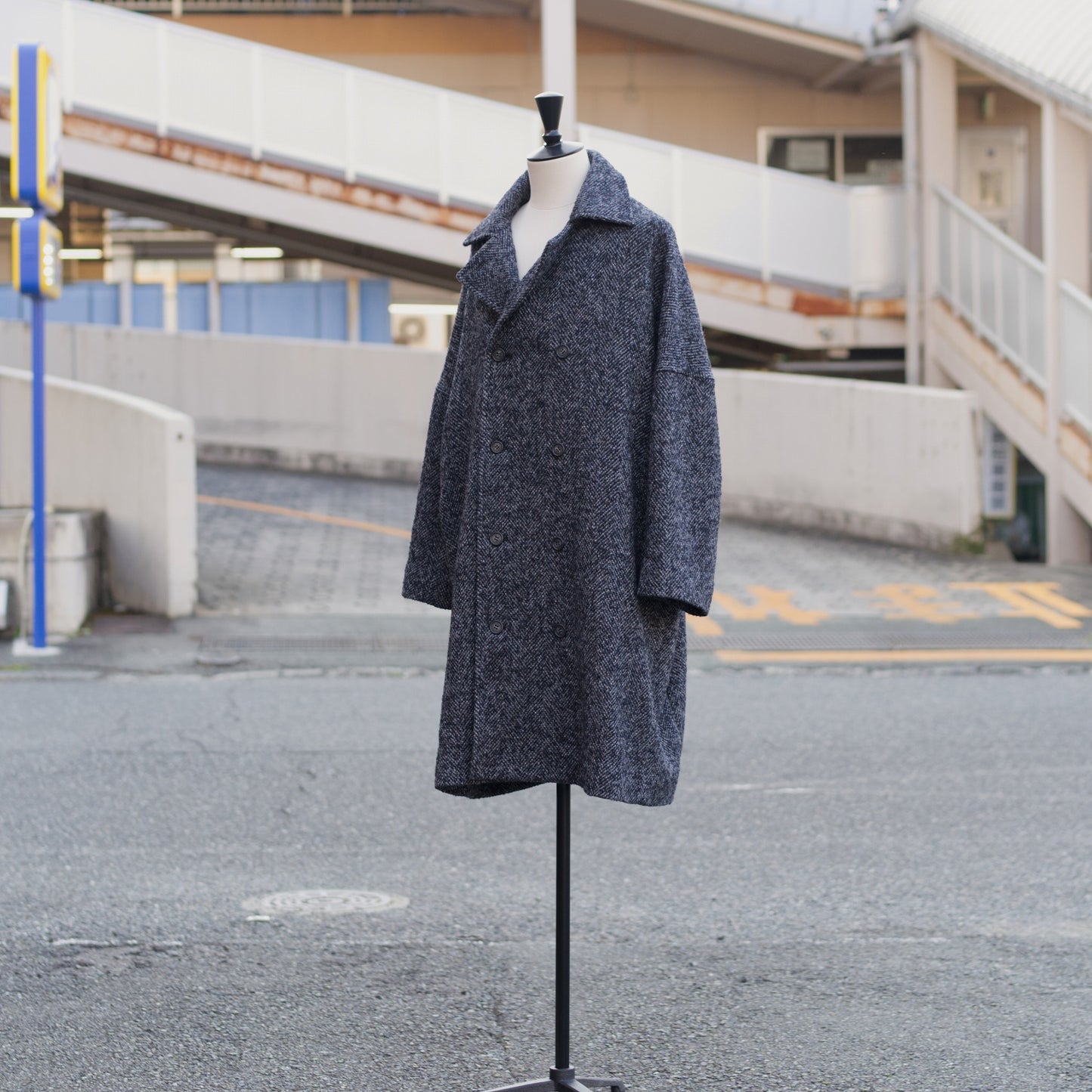 Wooling Tweed Double Short Coat