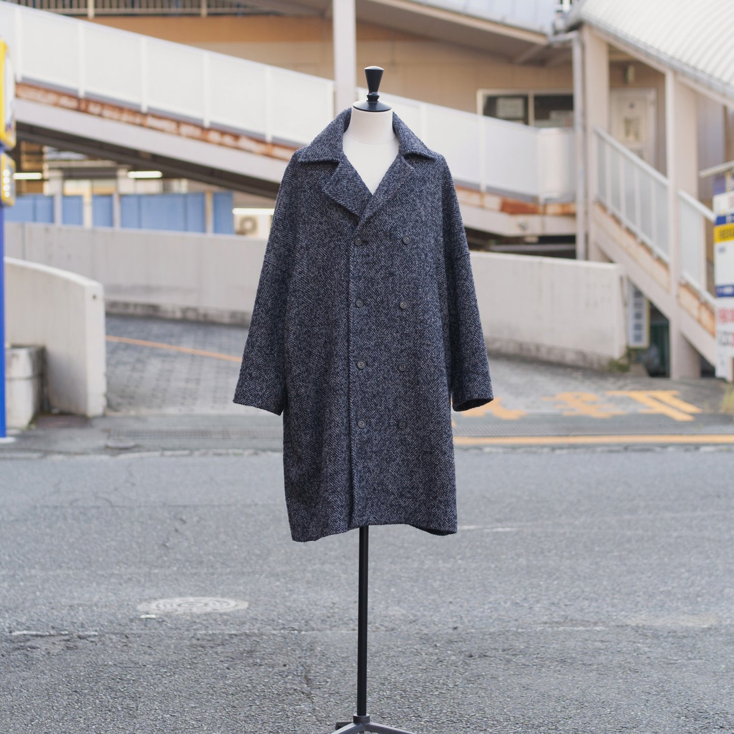 Wooling Tweed Double Short Coat