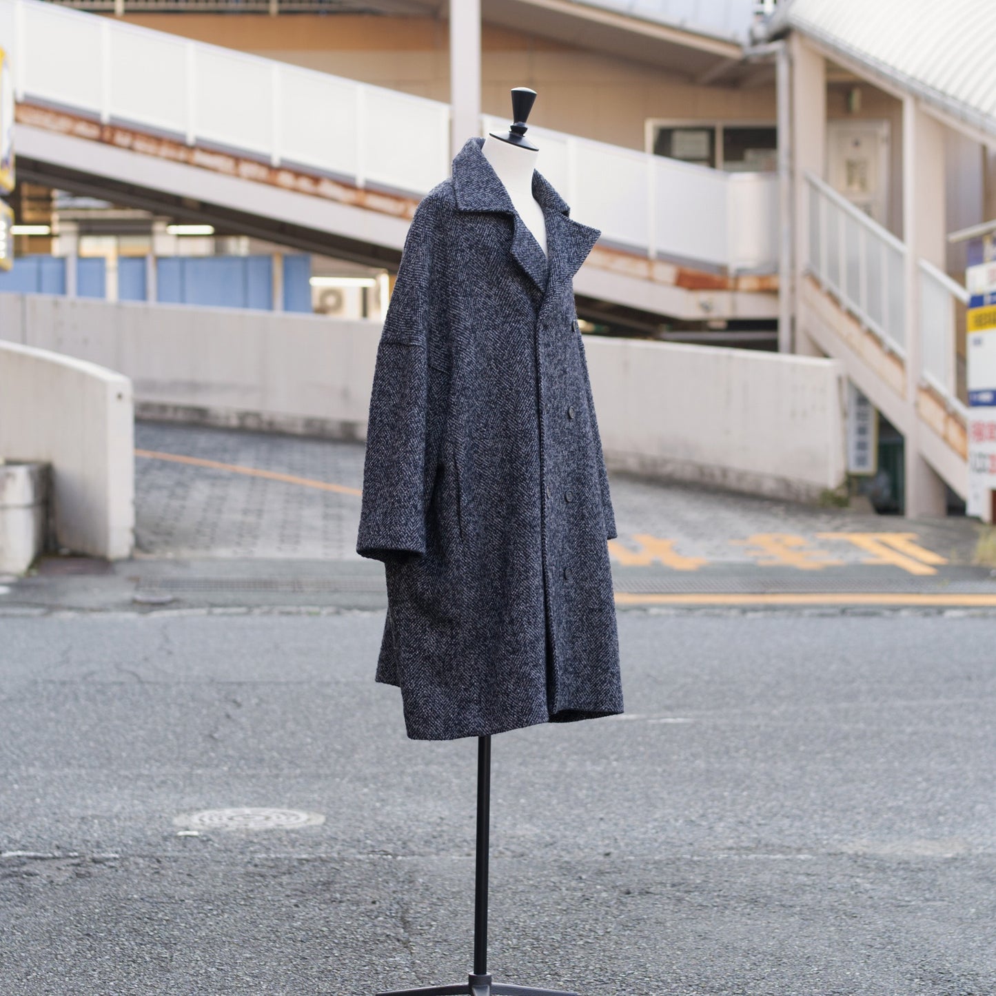 Wooling Tweed Double Short Coat