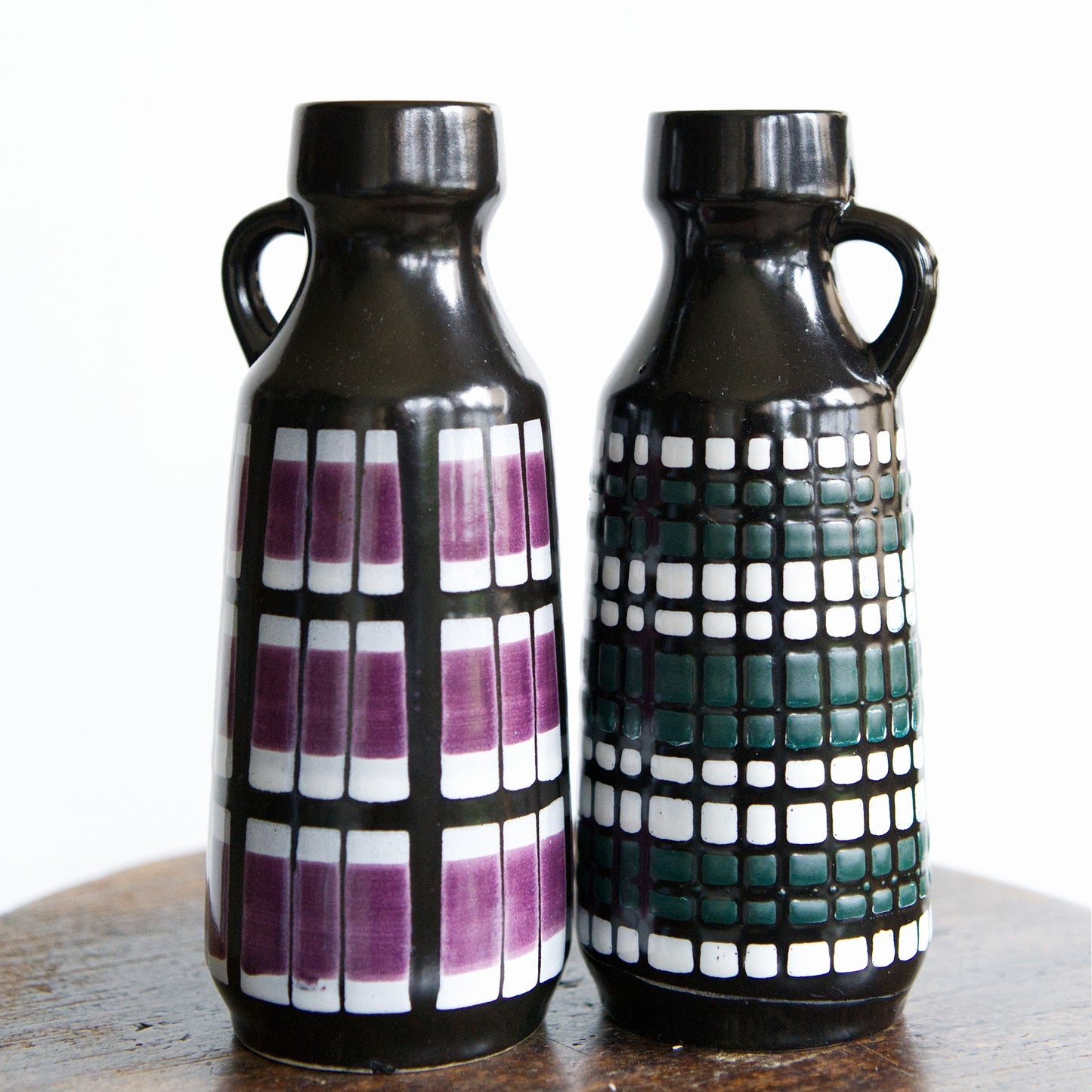 Vintage Fat Lava vase Strehla Keramik 13