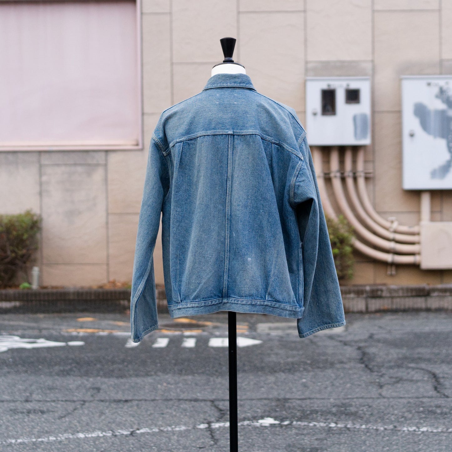 Pleats Jacket - Fade Indigo
