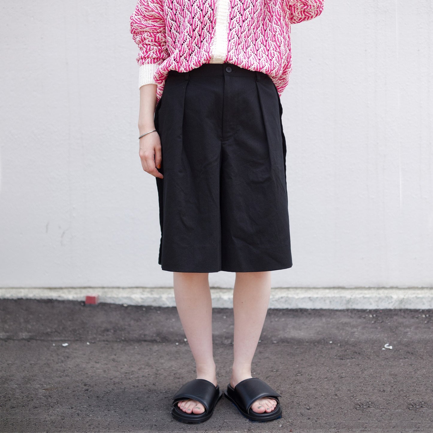 inside-out short culotte pants