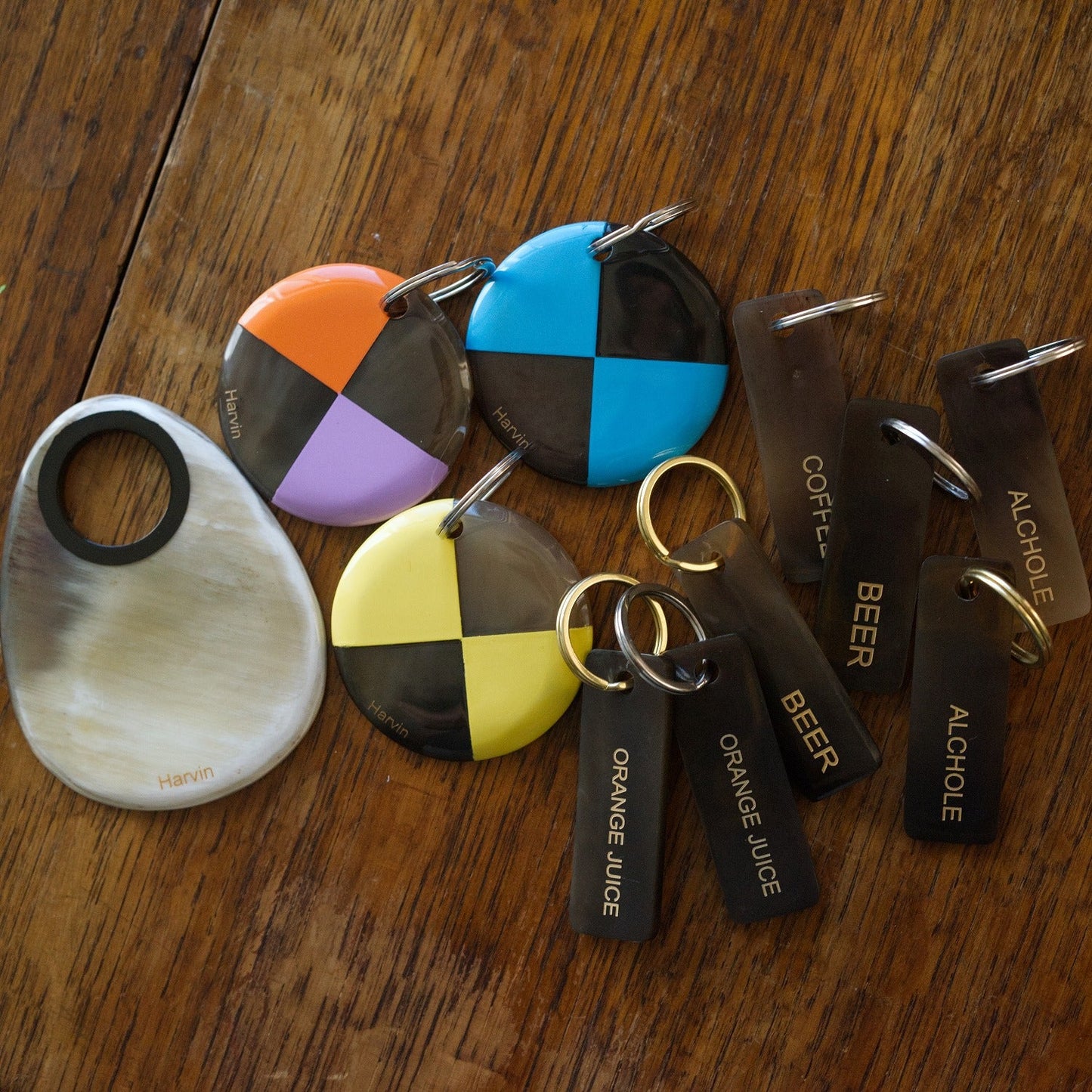 Key chain - cow tag
