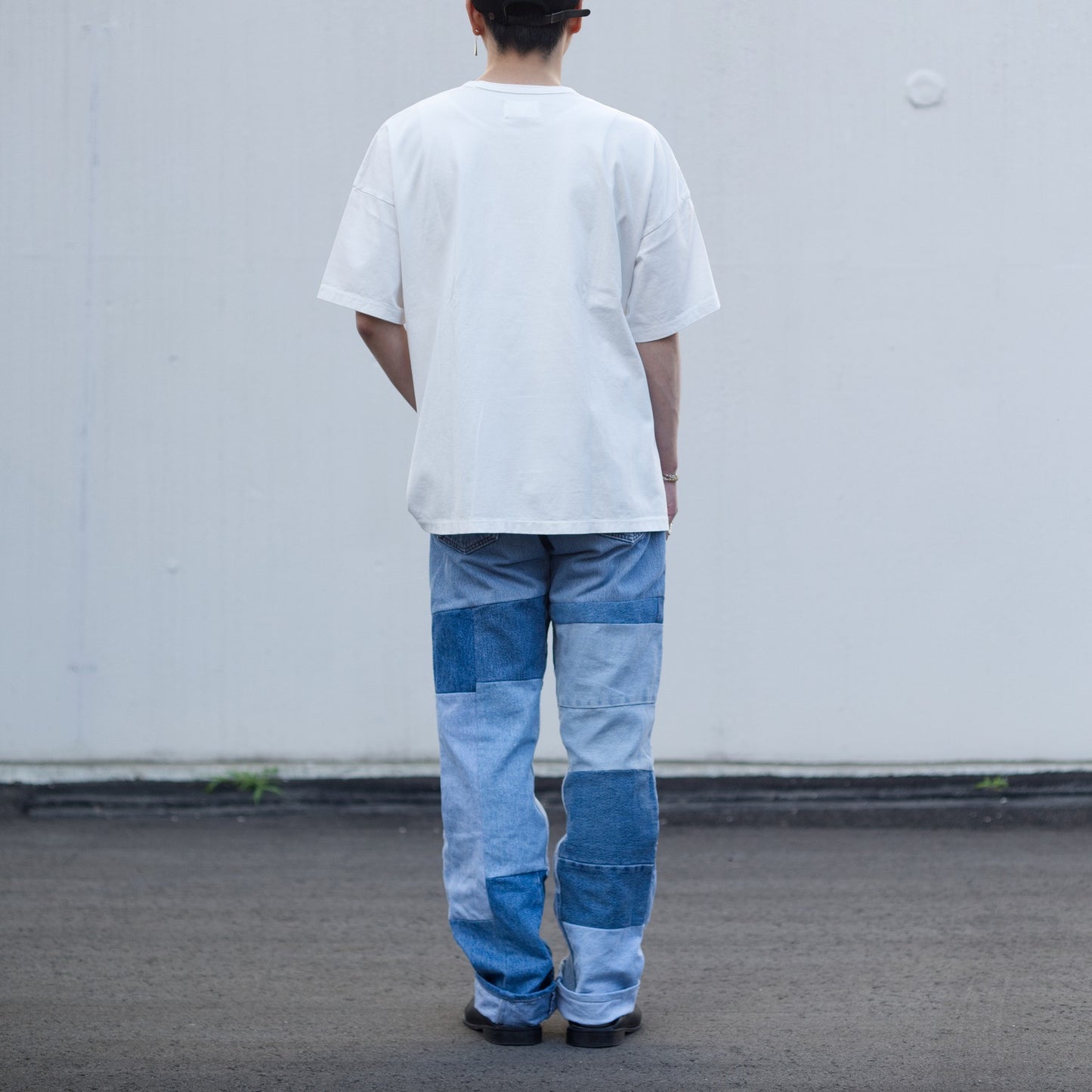 ajouter 11th Anniversary patchwork denim pants