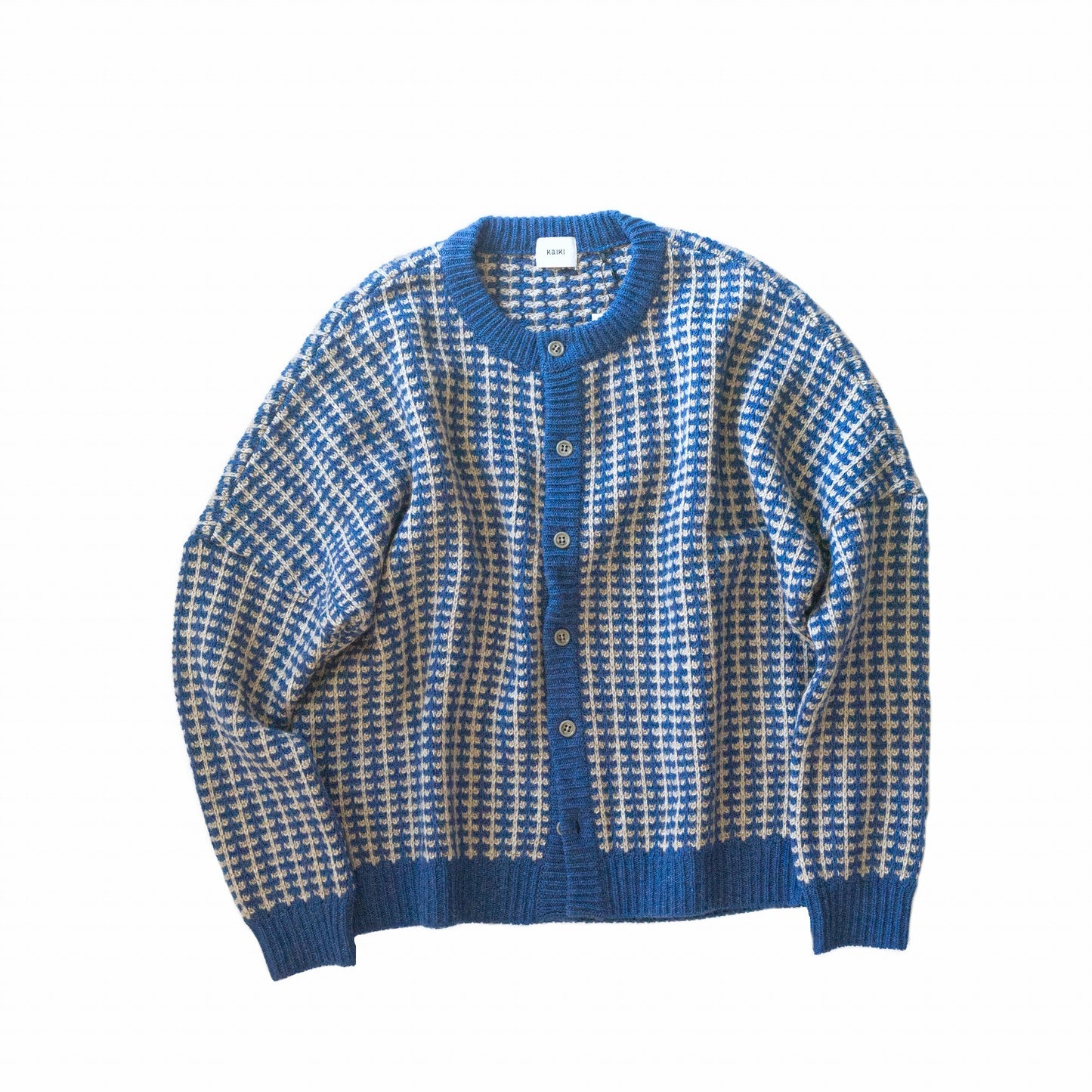 Lamb Wool Jacquard Knit Cardigan