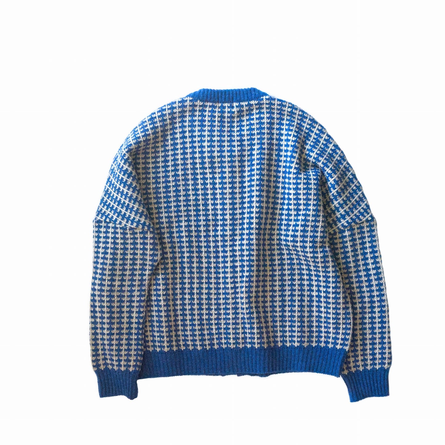 Lamb Wool Jacquard Knit Cardigan